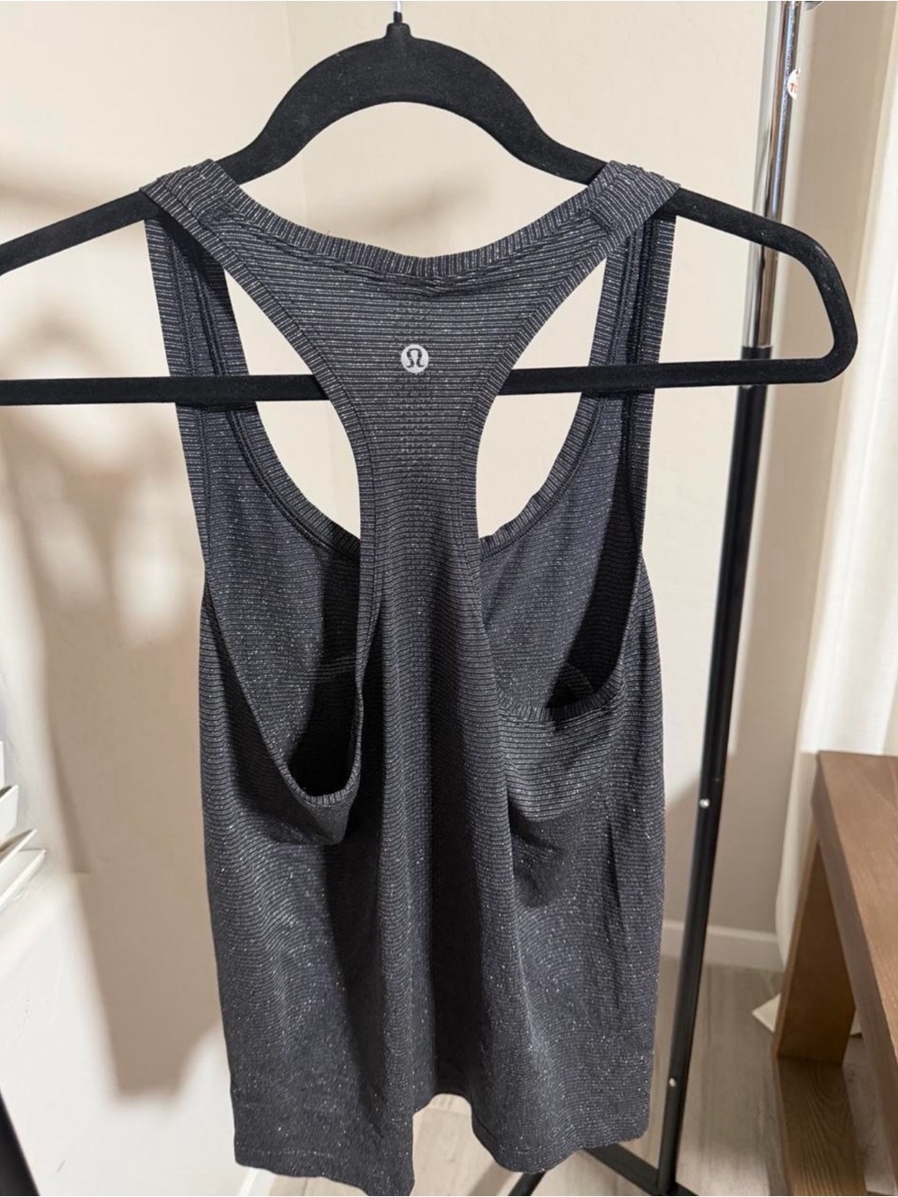 lululemon athletica Black Ribbed Racerback Tank - Picture 2 of 3